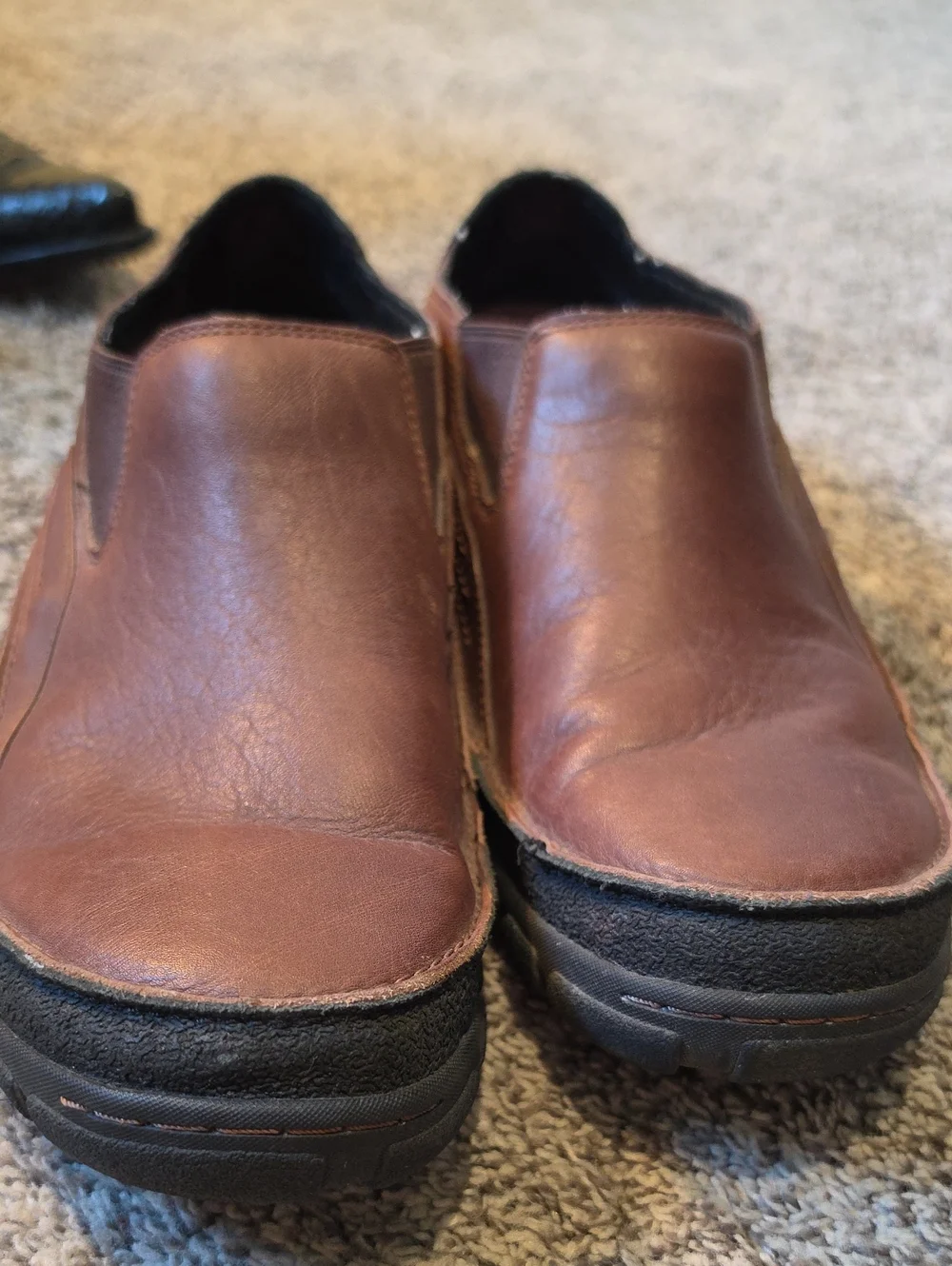 AWESOME ARIAT ATS NON SLIP BROWN LEATHER LOAFERS/SNEAKERS